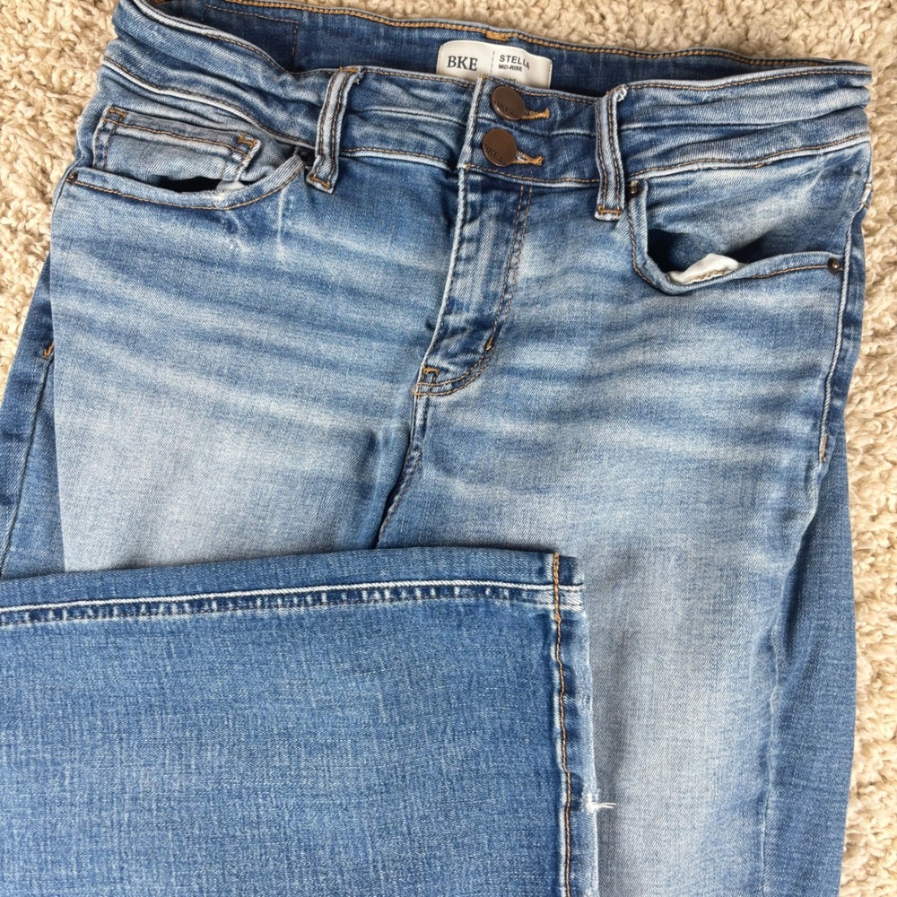 BKE Stella Bootcut Jeans Women 30 Medium Wash Mid Rise Slim Fit ABK1864R